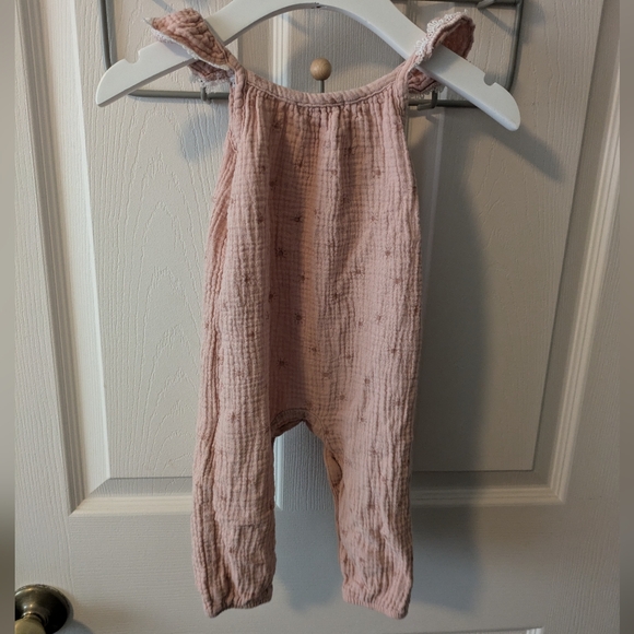 Emily & Oliver Dusty Pink 12M Overalls - Picture 7 of 8